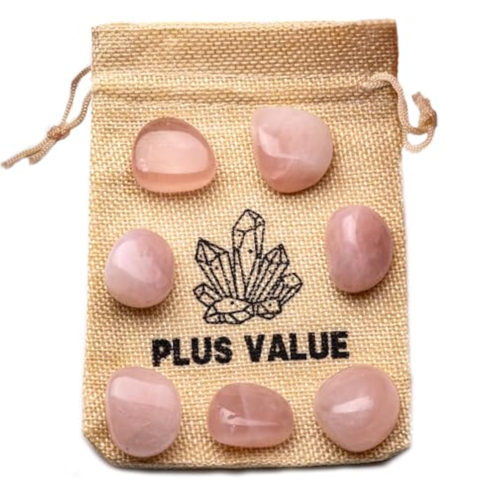 Rose Quartz Tumbled Stone Pebbles for Healing
